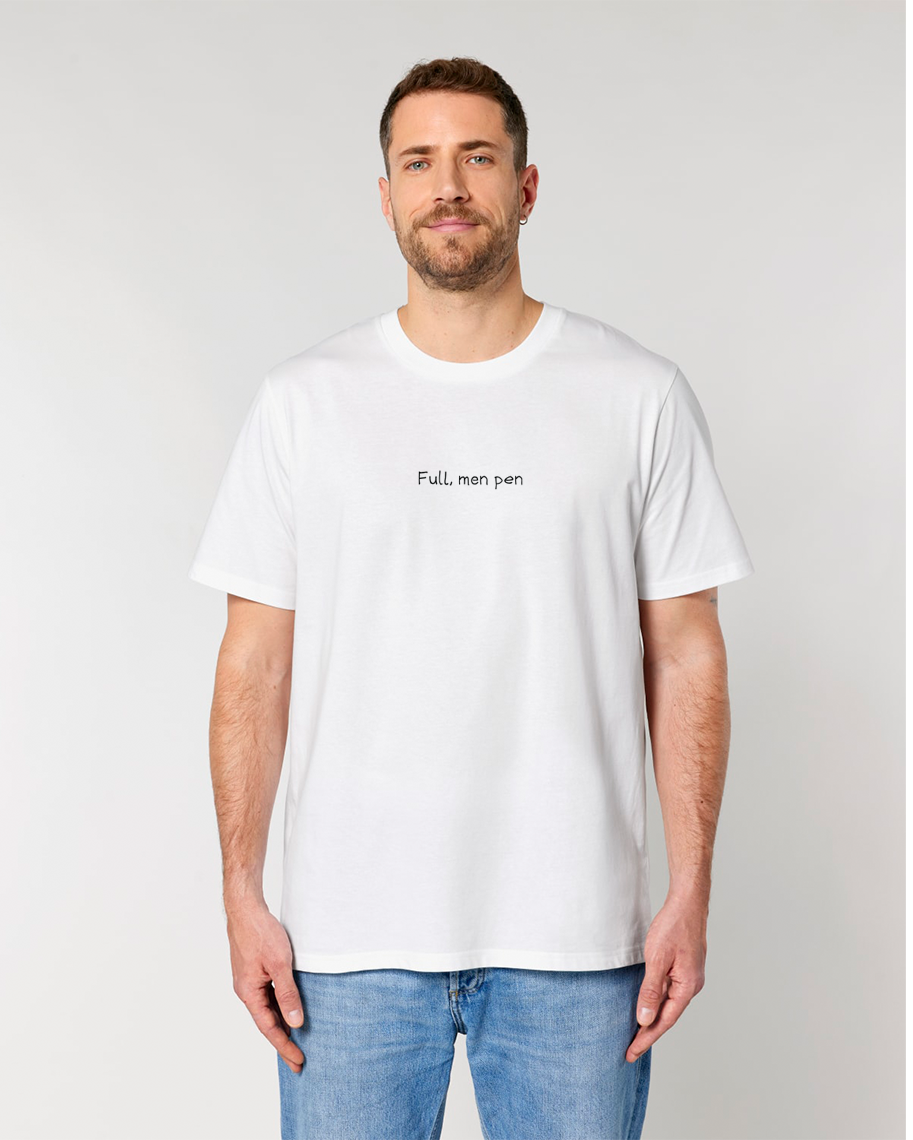 Full, men pen T-skjorte