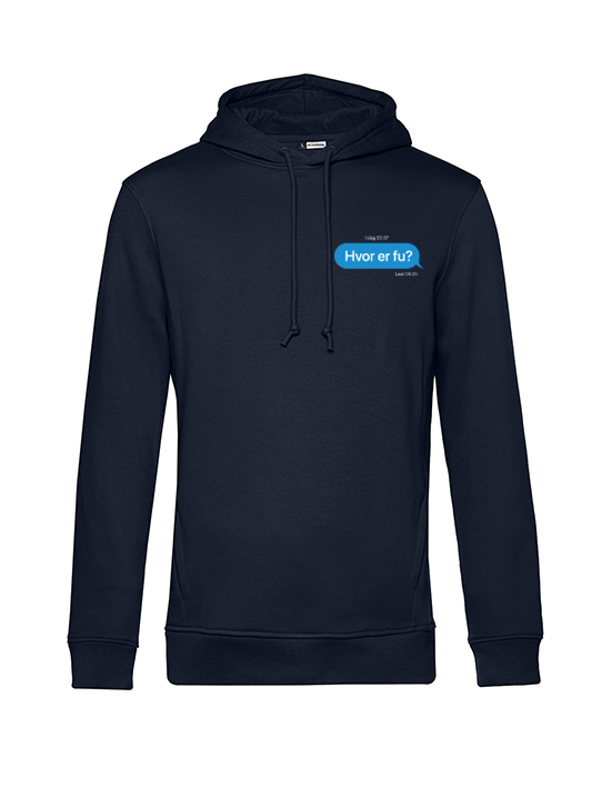 SORT HVOR ER FU? HOODIE