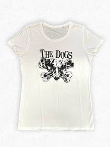 The Dogs - Hvit Dame T-skjorte - Bikkje
